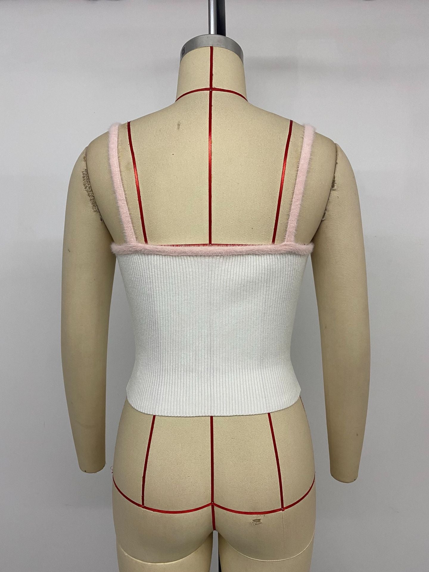 Vest Short Hollow Bow Suspender Vest Women