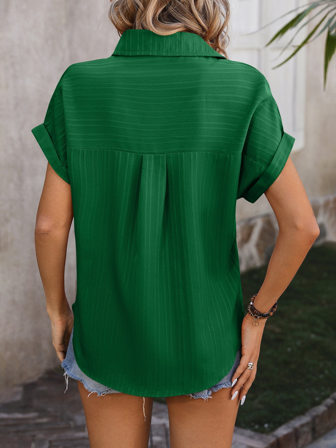 Women's Loose Short Sleeve Casual Shirt Women