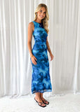 Women's Summer Sexy Print Slim-fitting Waist Slim Dress