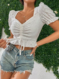 Women V-Neck T-Shirt Knitted Top
