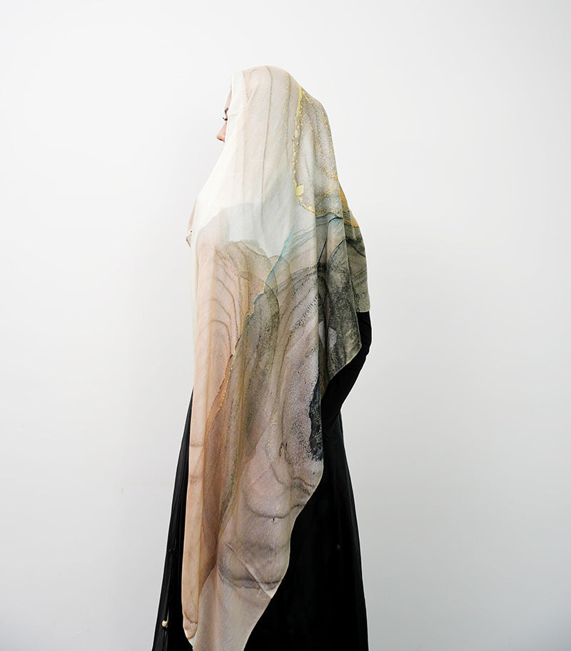 Cotton Headscarf Soft Lightweight and Breathable Daily Fashion Headscarf