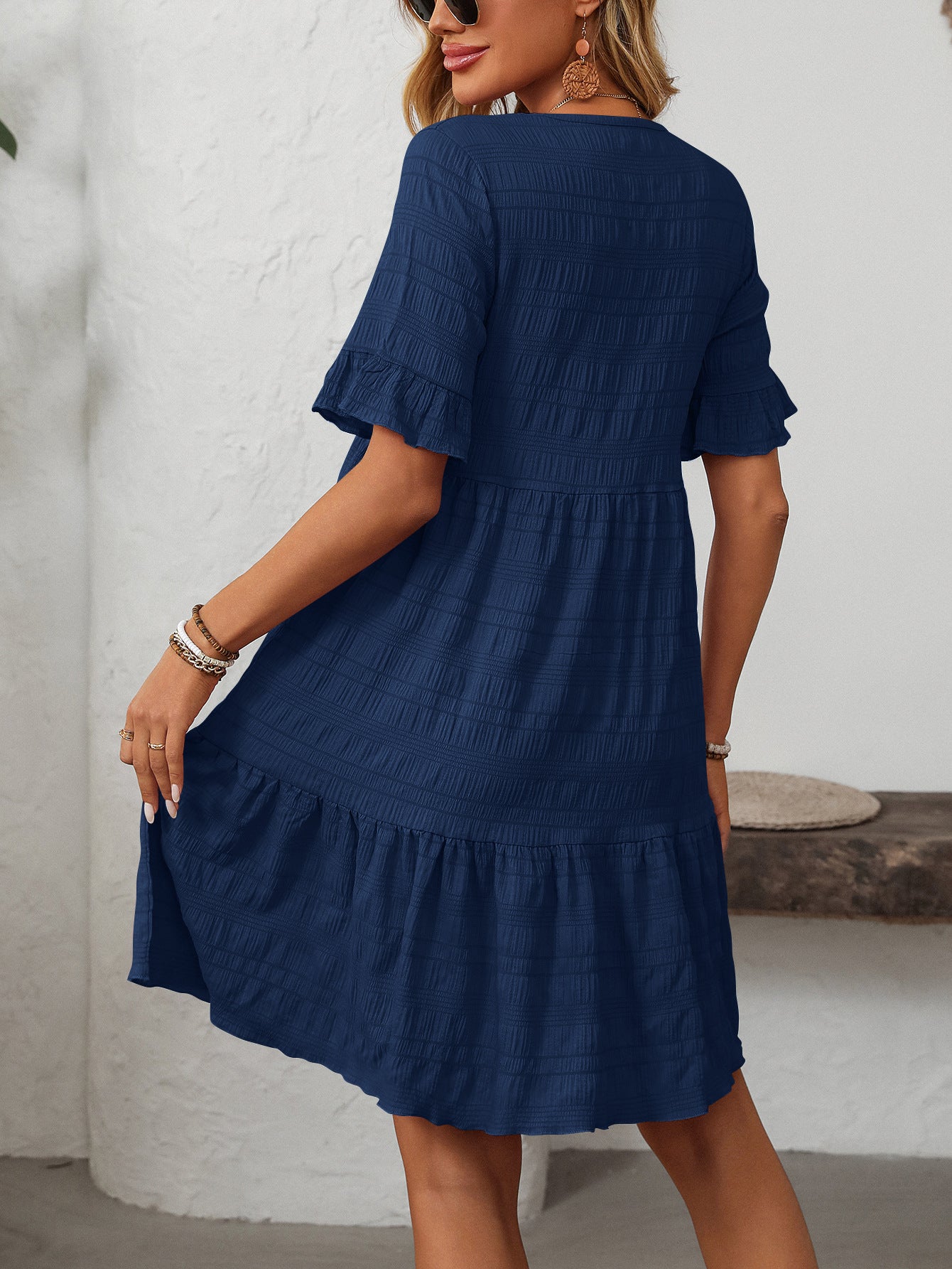 Women's Loose Casual Short Sleeve Elegant Dress