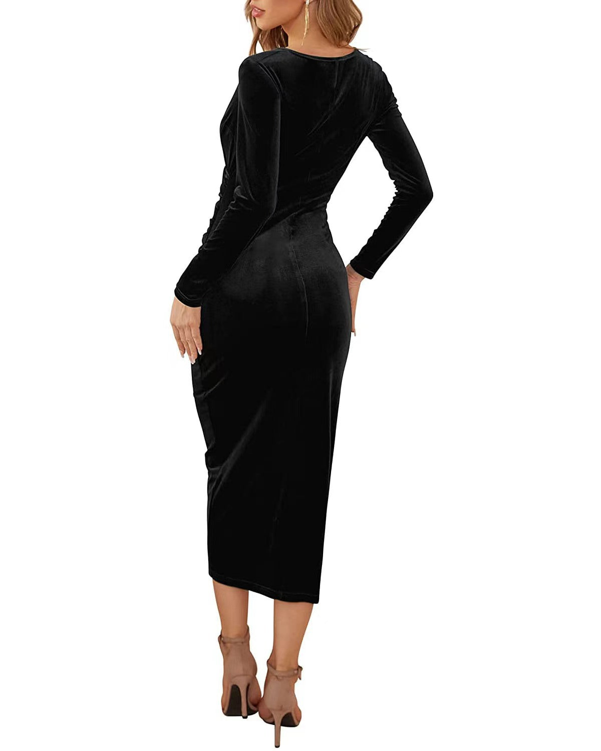 Women Sexy Wrap Dress Elegant Cocktail Dresses