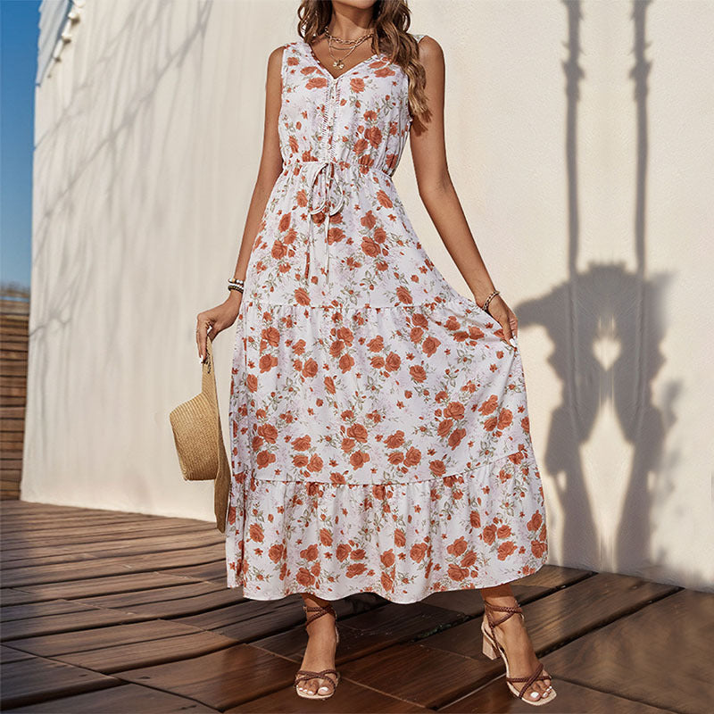 Summer Women's Printed Sleeveless Dress