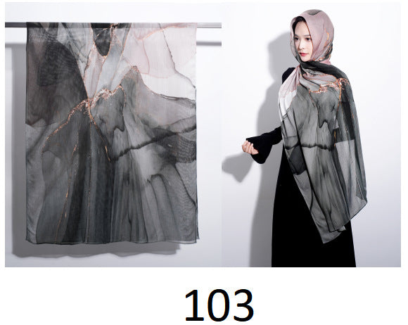 Cotton Headscarf Soft Lightweight and Breathable Daily Fashion Headscarf