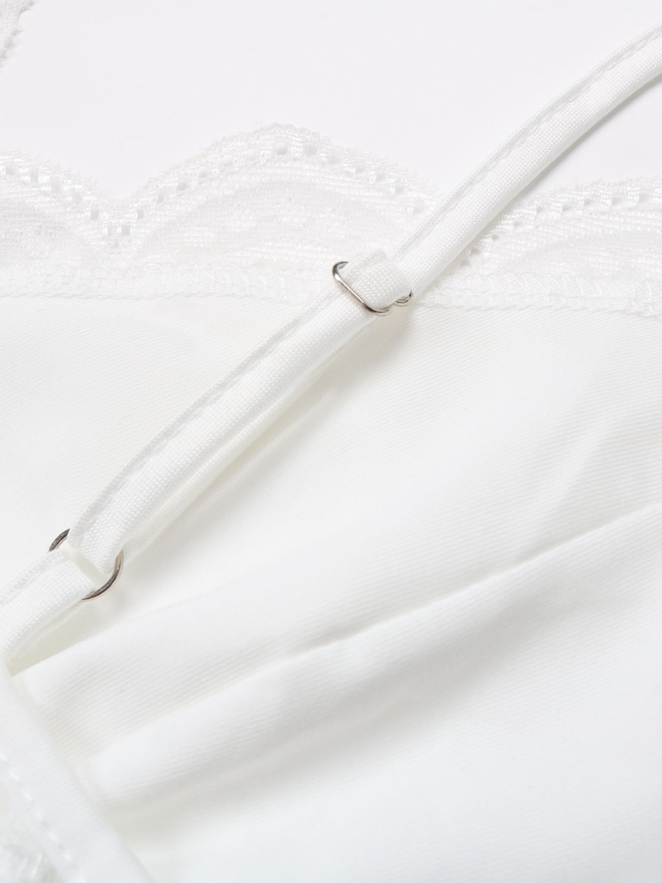 Women Ruffle Skirt Lace Suspender Dress
