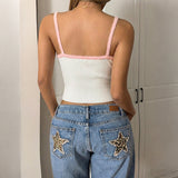 Vest Short Hollow Bow Suspender Vest Women