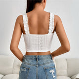 Womens Lace Sling Vest Top