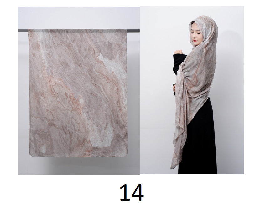 Cotton Headscarf Soft Lightweight and Breathable Daily Fashion Headscarf