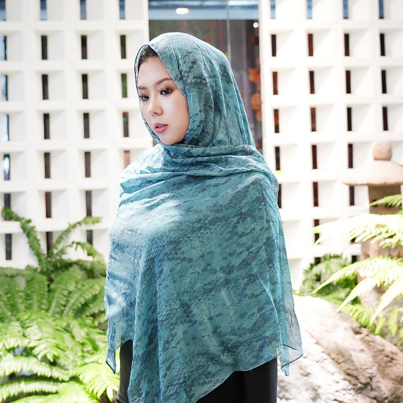Cotton Headscarf Soft Lightweight and Breathable Daily Fashion Headscarf