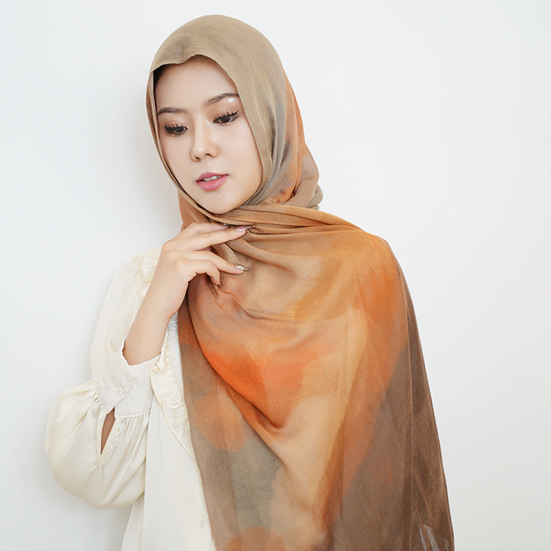 Cotton Headscarf Soft Lightweight and Breathable Daily Fashion Headscarf