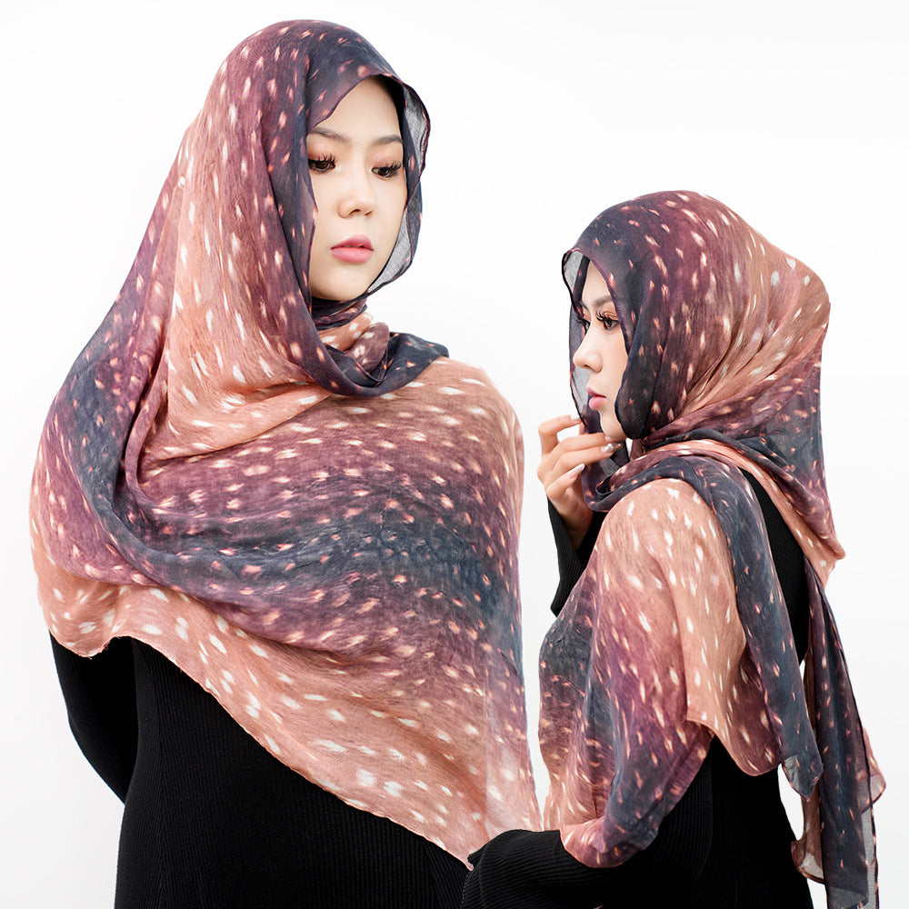 Cotton Headscarf Soft Lightweight and Breathable Daily Fashion Headscarf