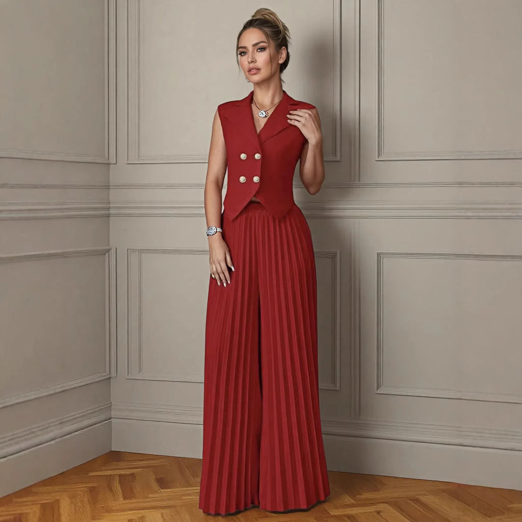 Vest Pants Two-piece Trousers Suit Women
