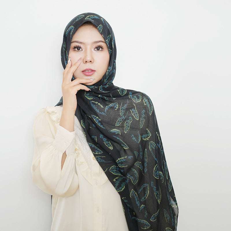 Cotton Headscarf Soft Lightweight and Breathable Daily Fashion Headscarf