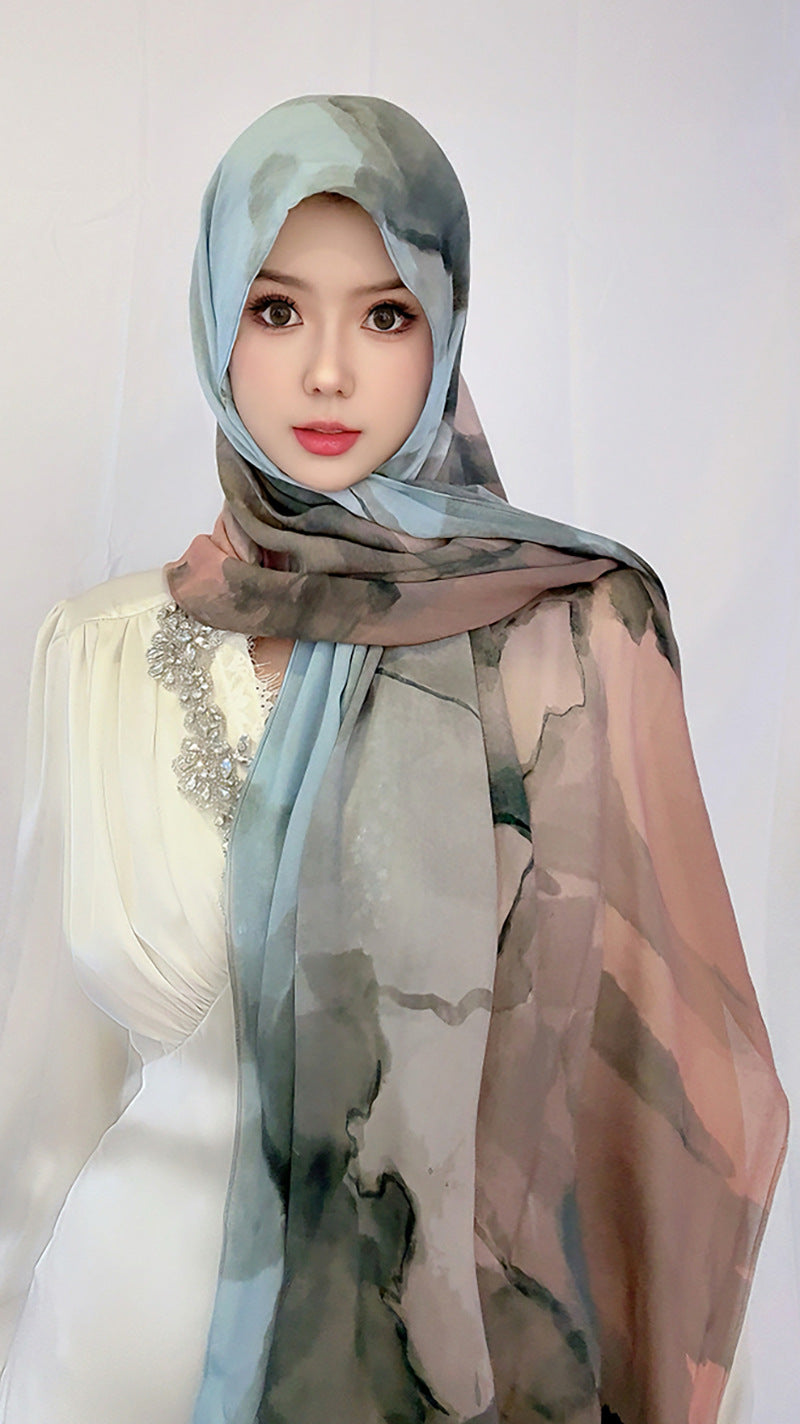 Cotton Headscarf Soft Lightweight and Breathable Daily Fashion Headscarf