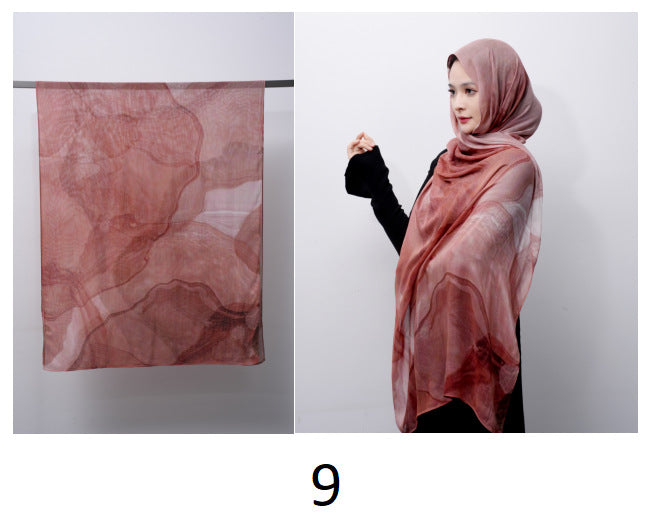 Cotton Headscarf Soft Lightweight and Breathable Daily Fashion Headscarf