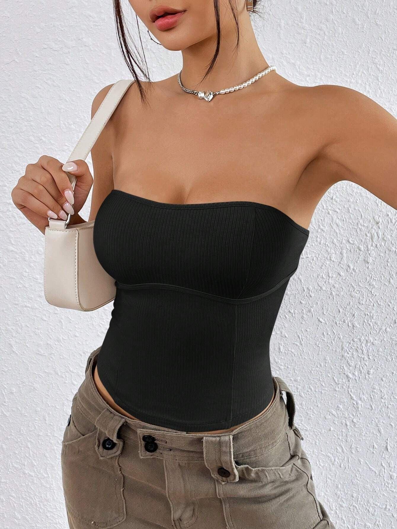 Women's Summer Sexy Knitted Tube Top