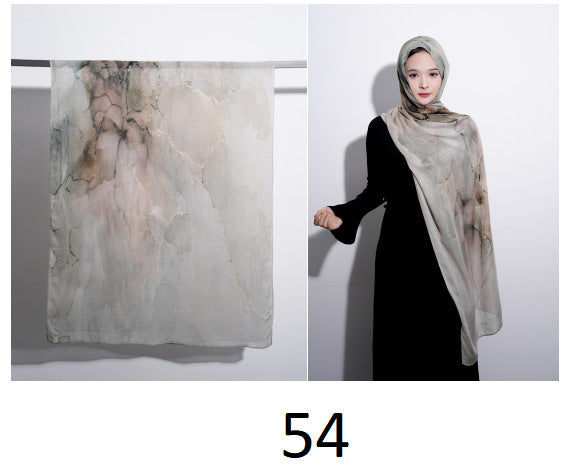 Cotton Headscarf Soft Lightweight and Breathable Daily Fashion Headscarf