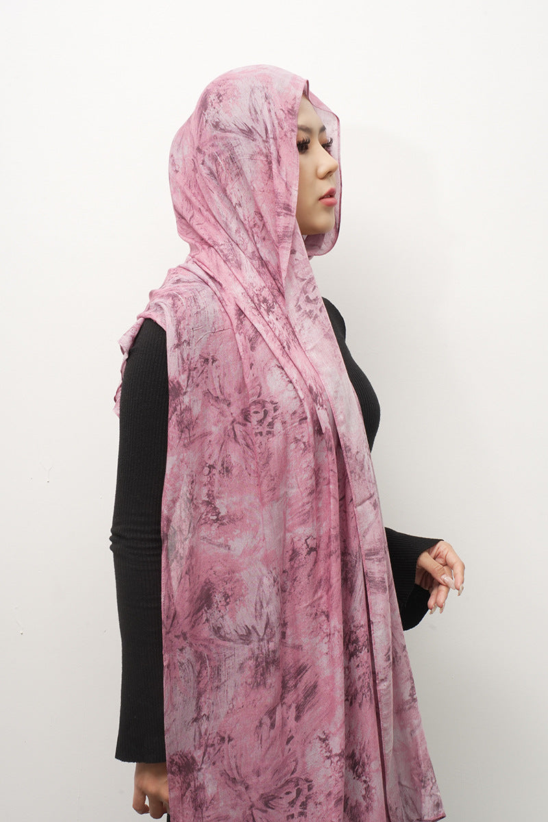 Cotton Headscarf Soft Lightweight and Breathable Daily Fashion Headscarf