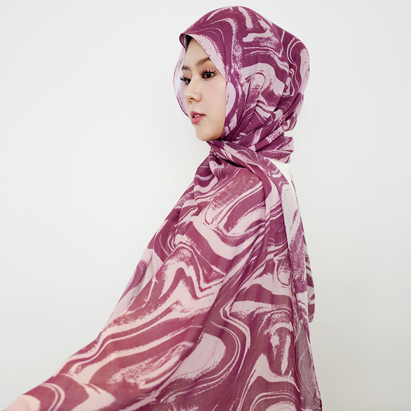 Cotton Headscarf Soft Lightweight and Breathable Daily Fashion Headscarf