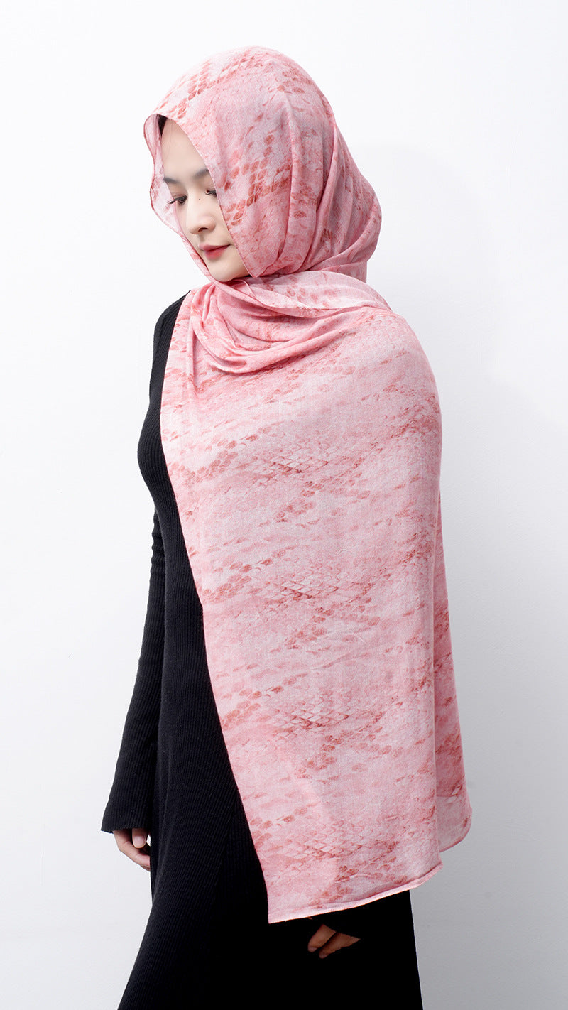 Cotton Headscarf Soft Lightweight and Breathable Daily Fashion Headscarf