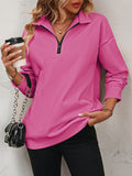 Womens Zipper Hooded Sweatshirt Hoodies Winter Causal