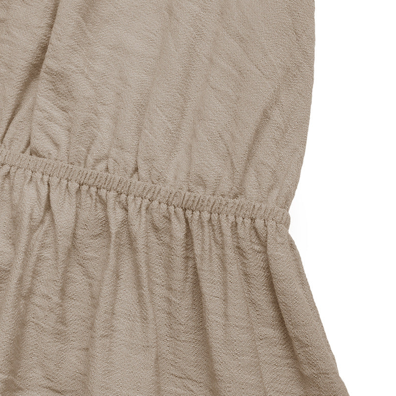 Sleeveless Cross Suspender Leaky Back Jumpsuit