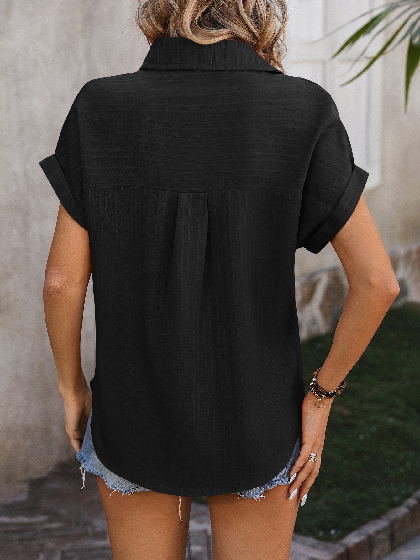 Women's Loose Short Sleeve Casual Shirt Women