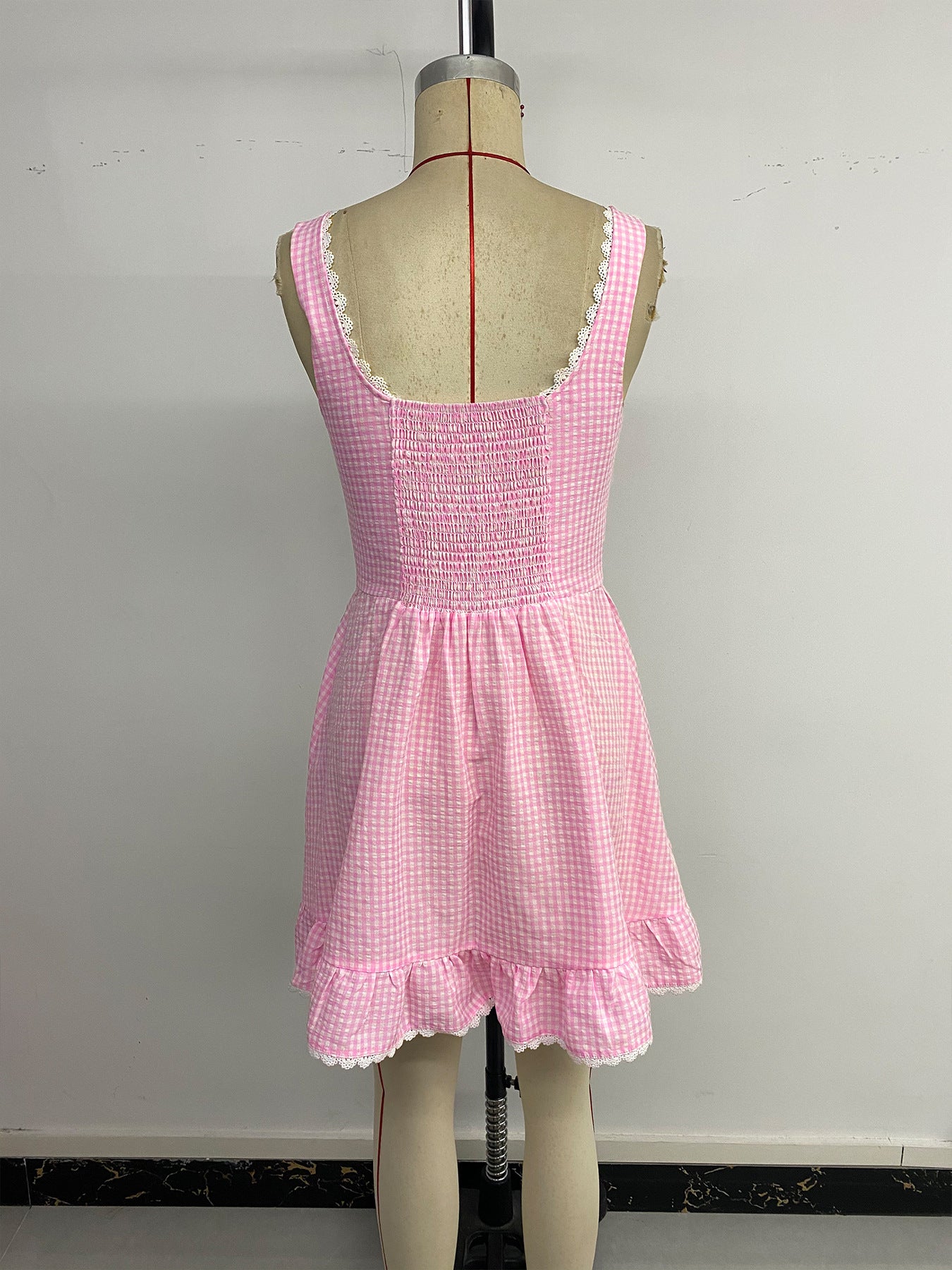 Women's Short Lace Bow-tie Dress