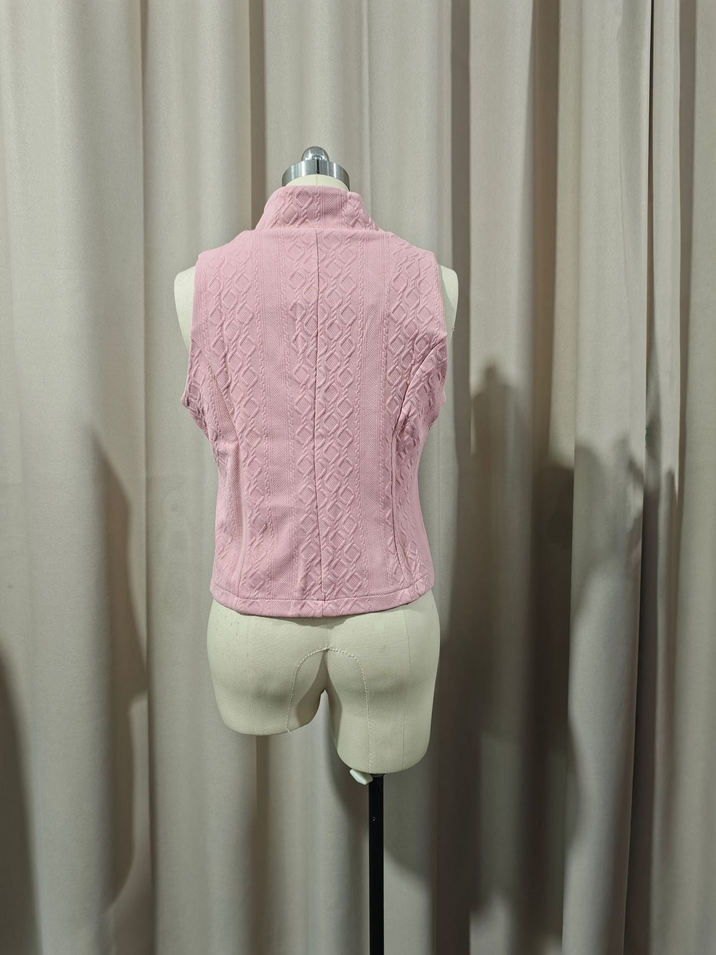 V-Neck Button Sleeveless Vest Vest Jacket Top Women