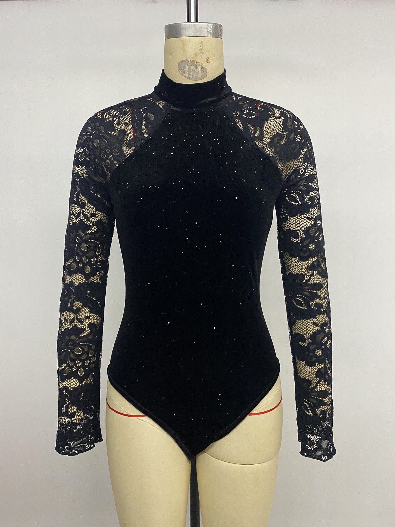 Sexy Turtleneck Lace Bodysuit