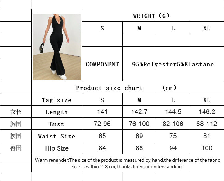 Women's Bodysuit Summer Sports Fitness Jumpsuit