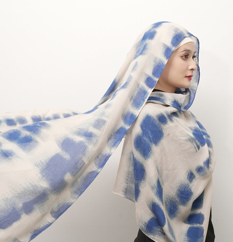 Cotton Headscarf Soft Lightweight and Breathable Daily Fashion Headscarf