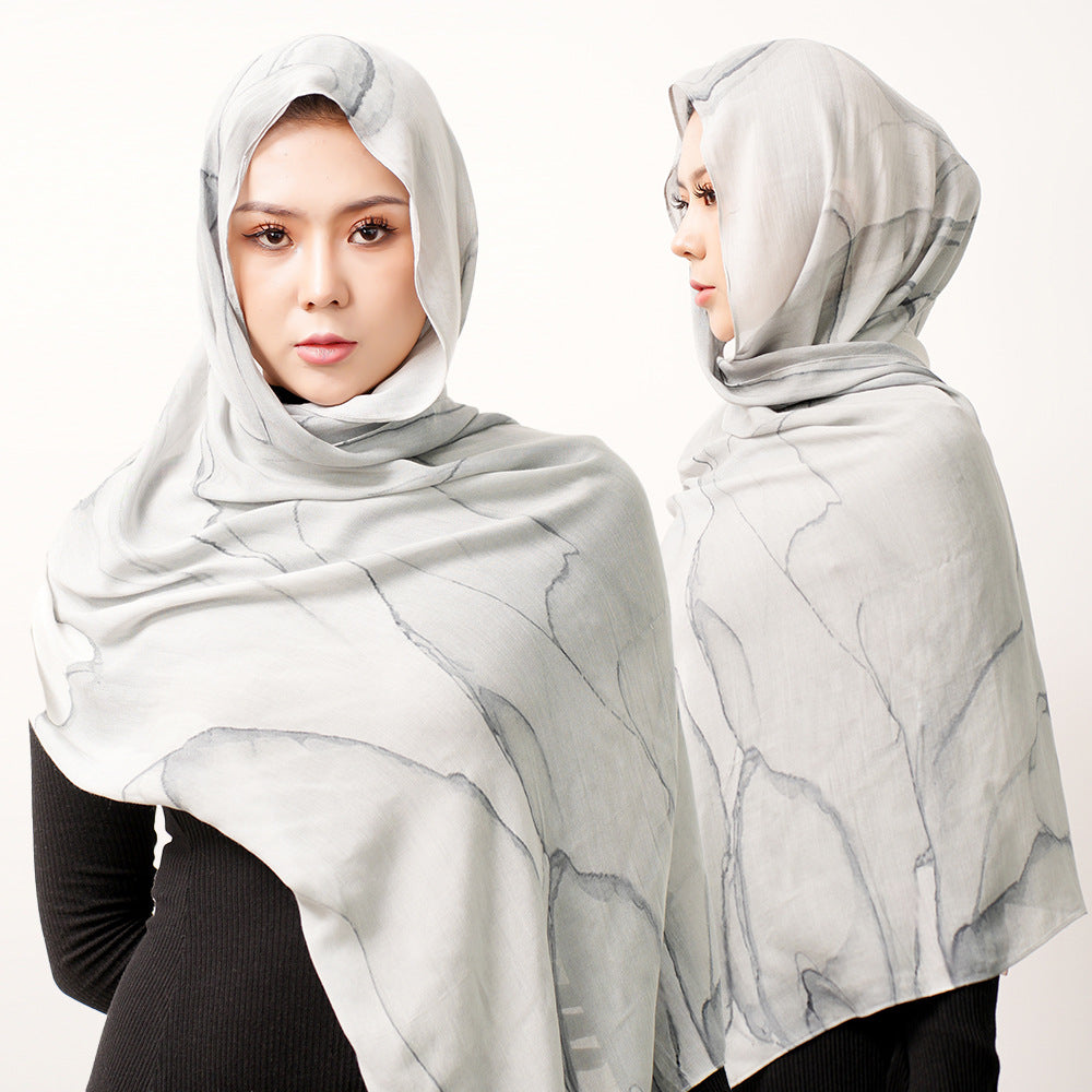 Cotton Headscarf Soft Lightweight and Breathable Daily Fashion Headscarf