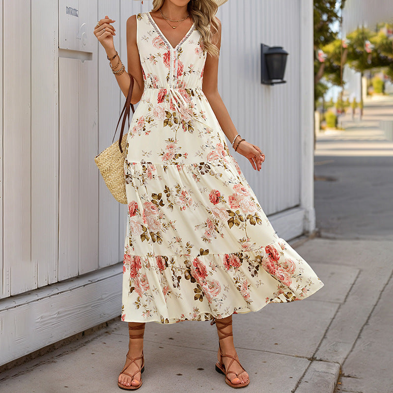 Summer Women's Printed Sleeveless Dress