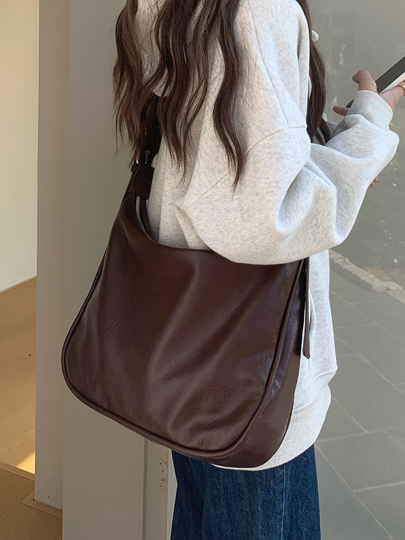 Women Large Capacity Retro Shoulder Bag Tote Bag