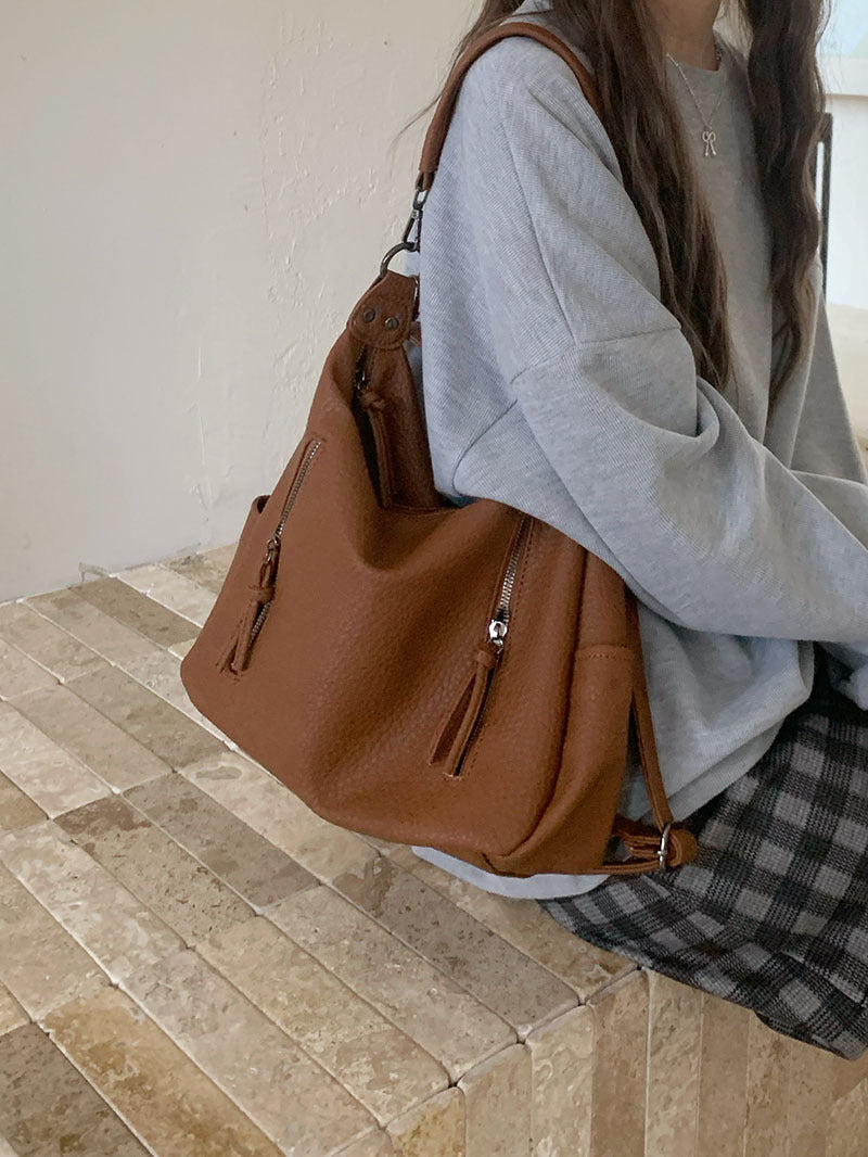 Women Vintage Tote Underarm Bag Crossbody Bag