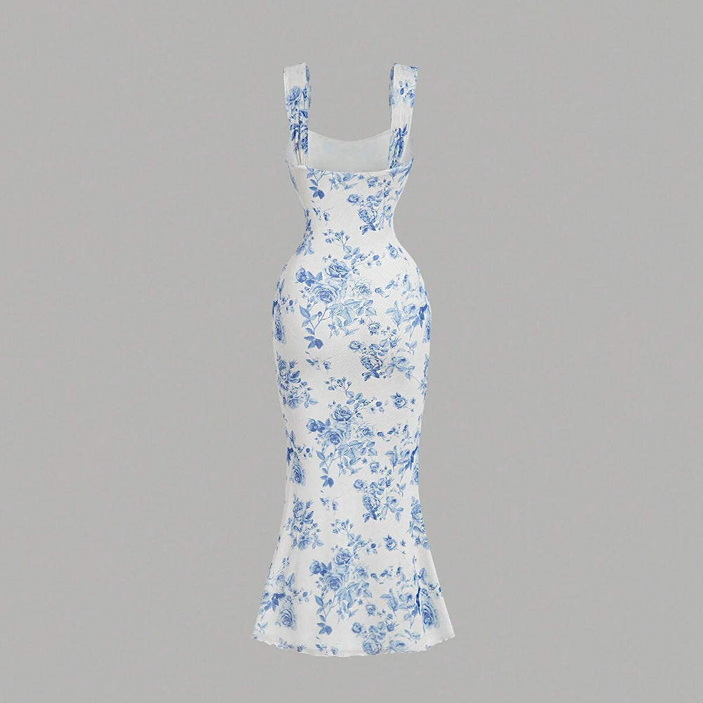 Women Floral Dress Summer Long Dress