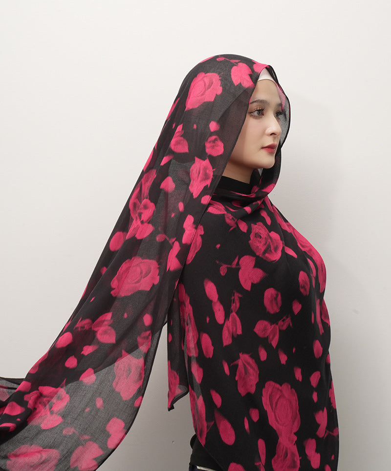 Cotton Headscarf Soft Lightweight and Breathable Daily Fashion Headscarf