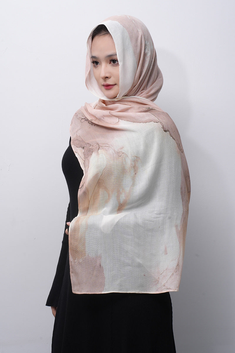 Cotton Headscarf Soft Lightweight and Breathable Daily Fashion Headscarf