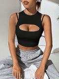 Womens T-Shirt Summer Slim Fit Sleeveless Tank Top