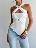 Women's Jumpsuit Summer Waist Skinny Bodysuits