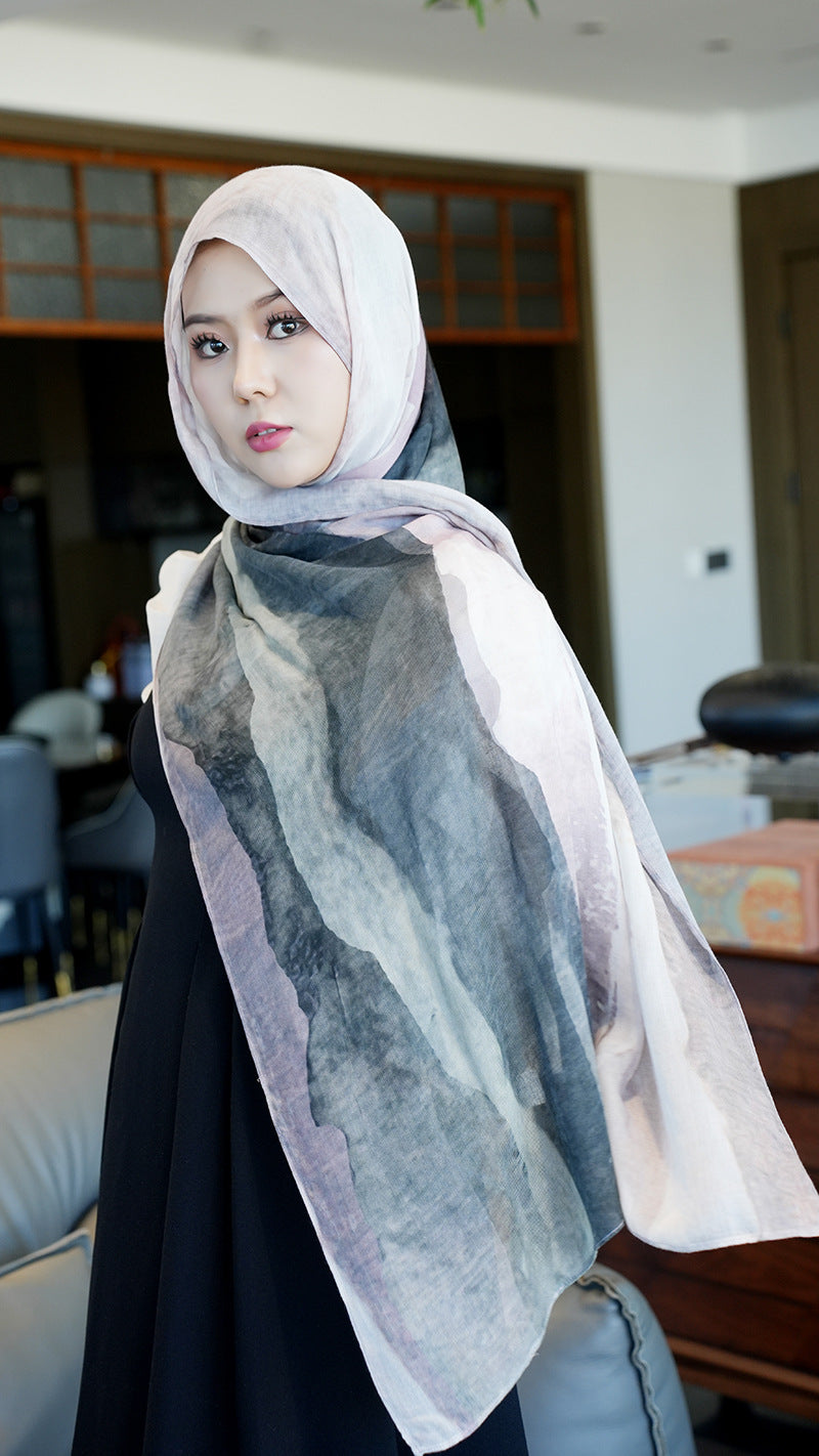 Cotton Headscarf Soft Lightweight and Breathable Daily Fashion Headscarf