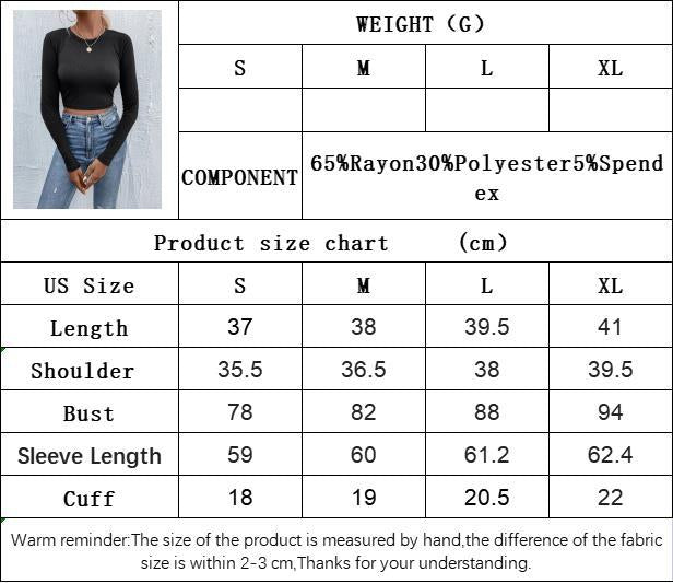 Women's Crew Neck Pullover Casual Long Sleeve T-Shirt Top