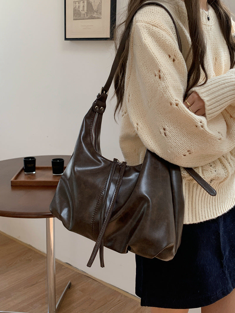 Women Vintage Underarm Bag Tote Crossbody Bag