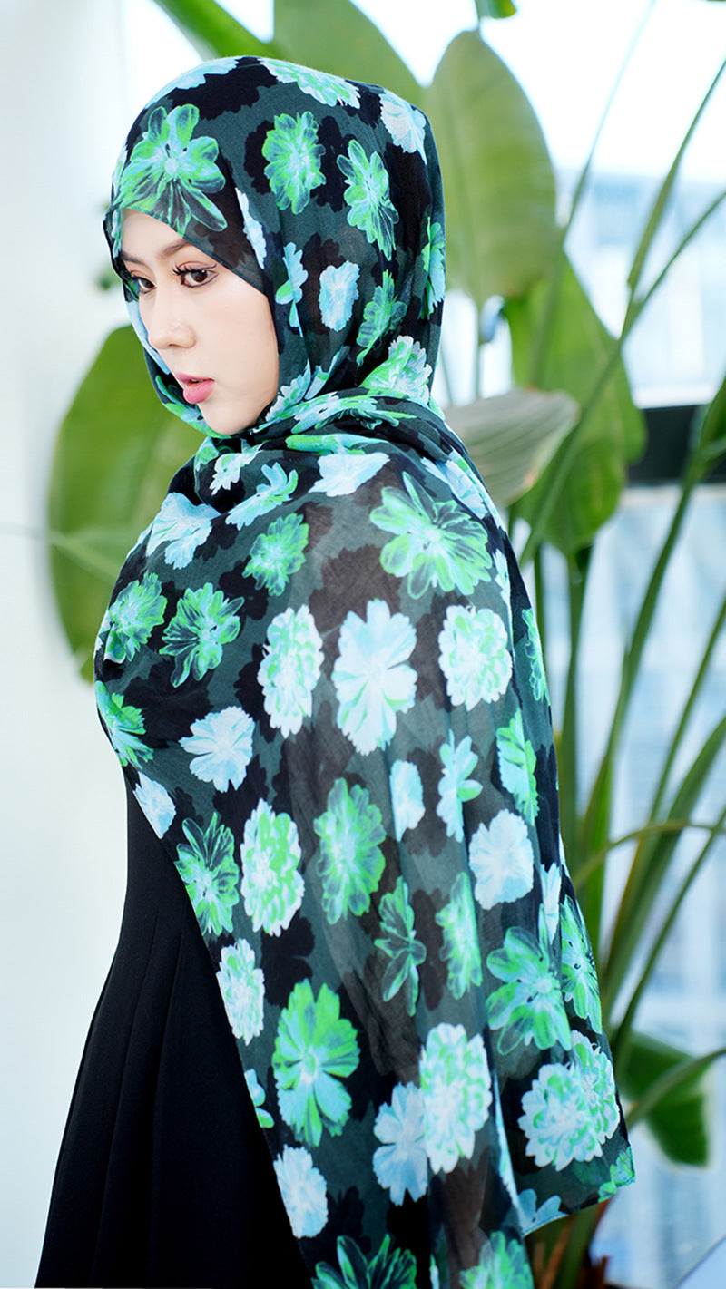 Cotton Headscarf Soft Lightweight and Breathable Daily Fashion Headscarf