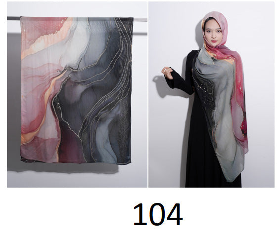 Cotton Headscarf Soft Lightweight and Breathable Daily Fashion Headscarf