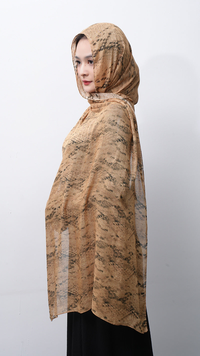 Cotton Headscarf Soft Lightweight and Breathable Daily Fashion Headscarf