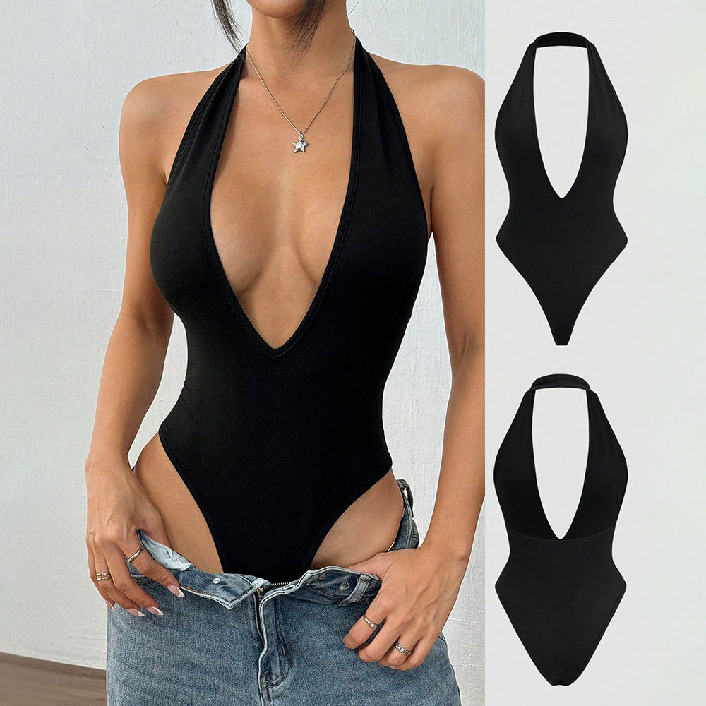 Women Sexy Summer Backless Bodysuit