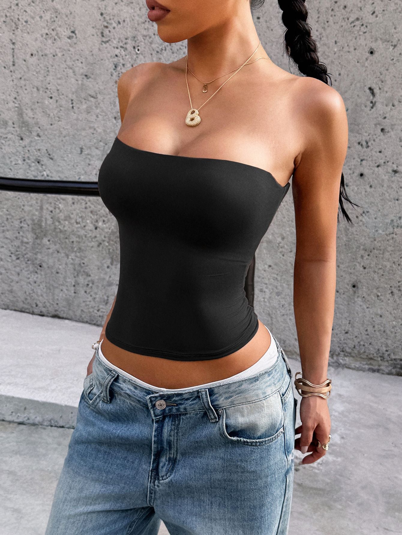 Womenr Tube Tank Top T-Shirt